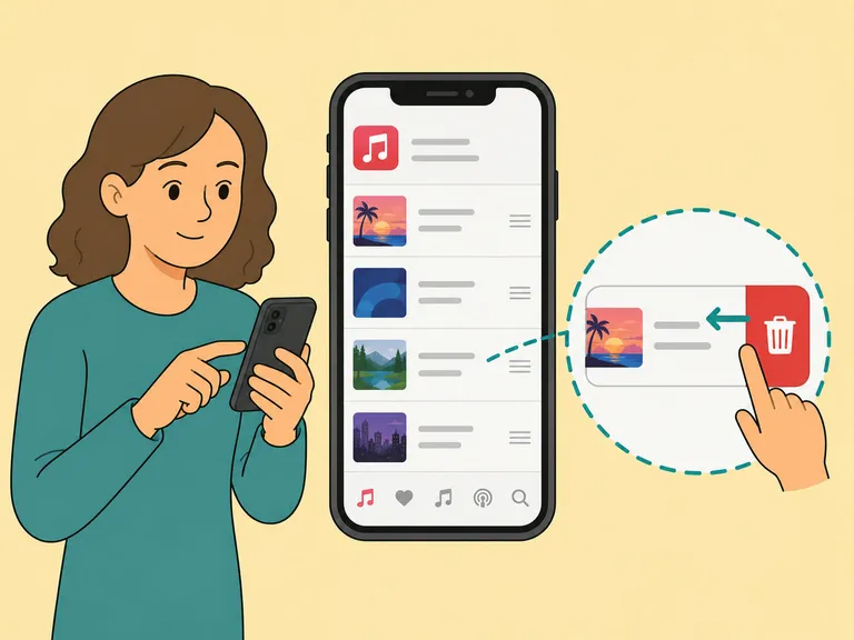 Ta bort nedladdat innehåll, musik, podcasts och filmer