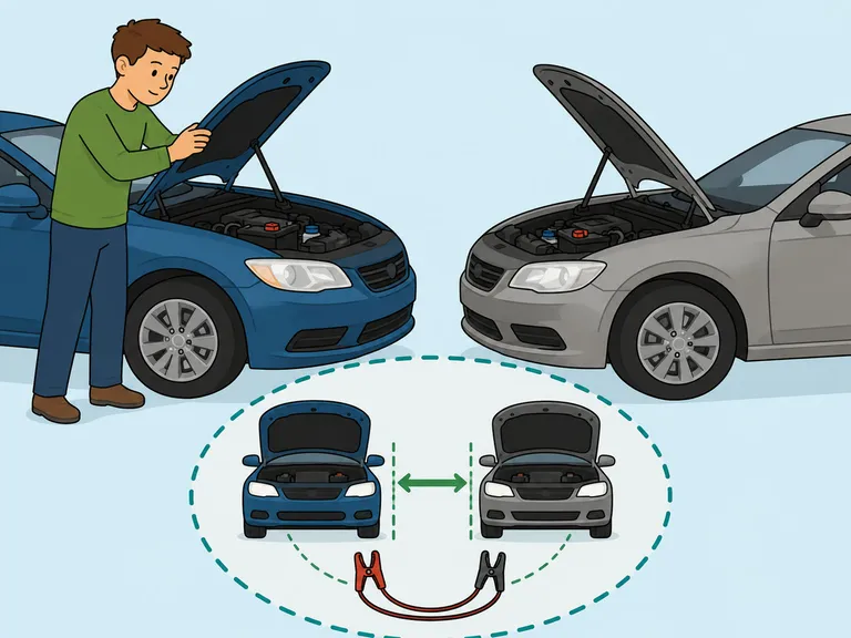 Parkera hjälpbilen rätt och förbered fordonen