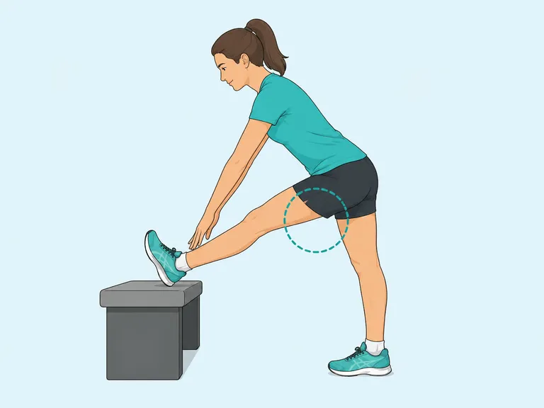 Stretcha baksidan av låren (hamstrings)